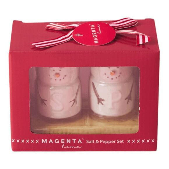 MAGENTA
3pc Marshmallow Snowman Salt And Pepper Set - Picture 2 of 2
